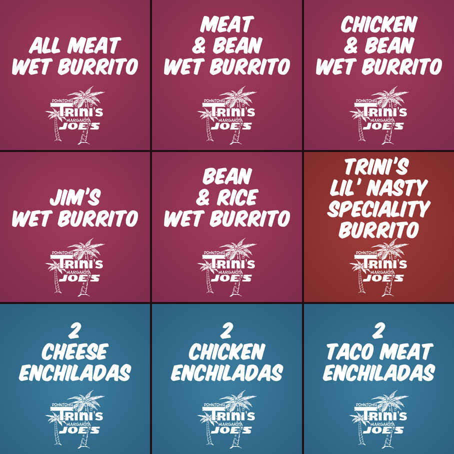 Burrito & Enchilada Sale flyer